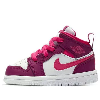 Кроссовки 1 средние Air Jordan, красный