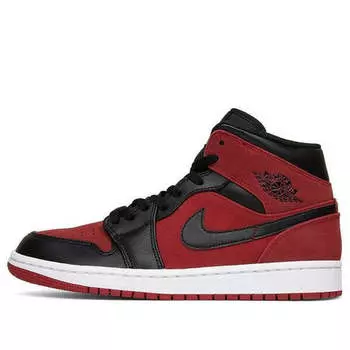 Кроссовки 1 средние Air Jordan, красный