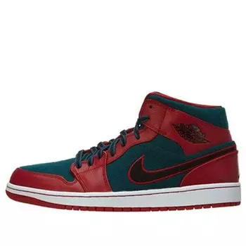 Кроссовки 1 средние Air Jordan, красный