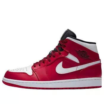 Кроссовки 1 средние Air Jordan, красный