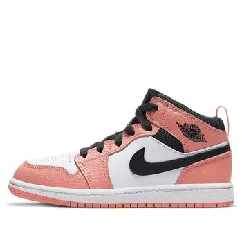 Кроссовки 1 средние Air Jordan, розовый