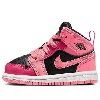 Кроссовки 1 средние Air Jordan, розовый