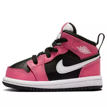 Кроссовки 1 средние Air Jordan, розовый