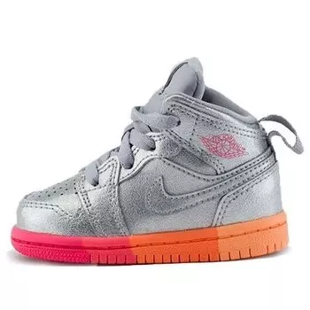 Кроссовки 1 средние Air Jordan, розовый