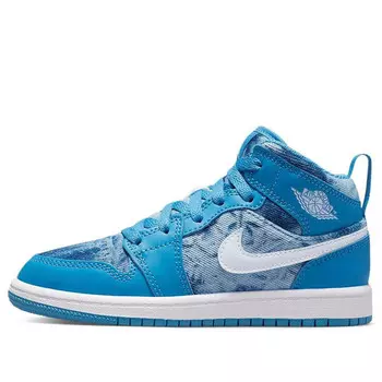 Кроссовки 1 средние Air Jordan, синий