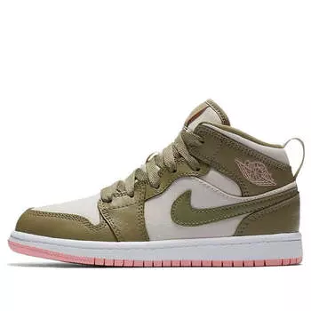 Кроссовки 1 средние Air Jordan, зеленый
