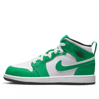 Кроссовки 1 средние Air Jordan, зеленый