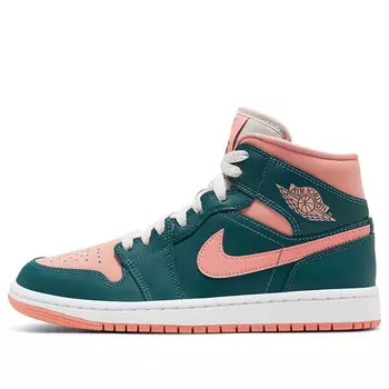 Кроссовки 1 средние Air Jordan, зеленый