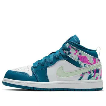 Кроссовки 1 средние Air Jordan, зеленый