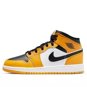 Кроссовки 1 средние Air Jordan, желтый