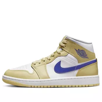Кроссовки 1 средние Air Jordan, желтый