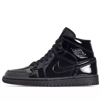 Кроссовки 1 средний лакированный se Air Jordan, черный