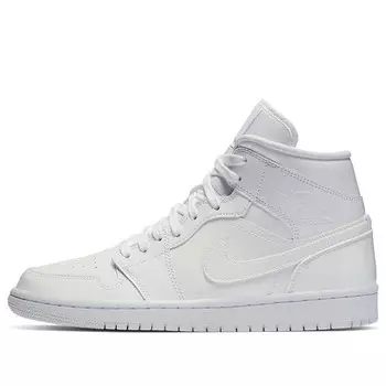 Кроссовки 1 средний патент Air Jordan, белый