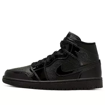 Кроссовки 1 средний патент Air Jordan, черный