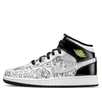Кроссовки 1 средний размер Air Jordan, белый