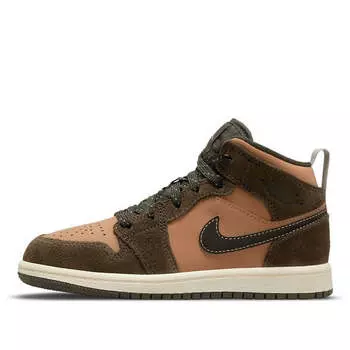 Кроссовки 1 средний размер Air Jordan, коричневый