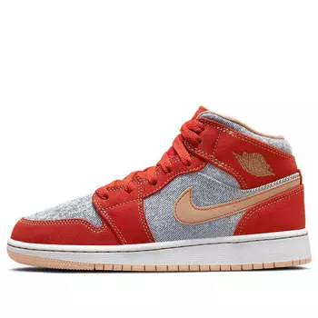 Кроссовки 1 средний размер Air Jordan, красный