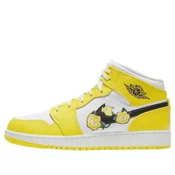 Кроссовки 1 средний размер Air Jordan, желтый