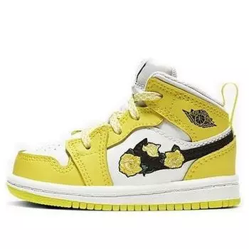 Кроссовки 1 средний размер Air Jordan, желтый