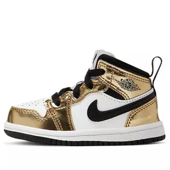 Кроссовки 1 средний размер Air Jordan, золотой