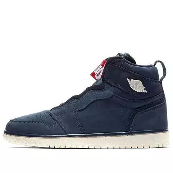 Кроссовки 1 высокая молния Air Jordan, синий