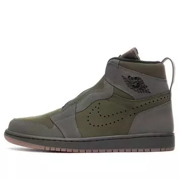 Кроссовки 1 высокая молния Air Jordan, зеленый