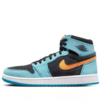 Кроссовки 1 высокие zoom комфорт 2 Air Jordan, синий