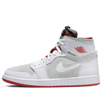 Кроссовки 1 высокие zoom комфорт Air Jordan, белый