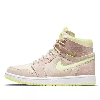 Кроссовки 1 высокие zoom комфорт Air Jordan, желтый