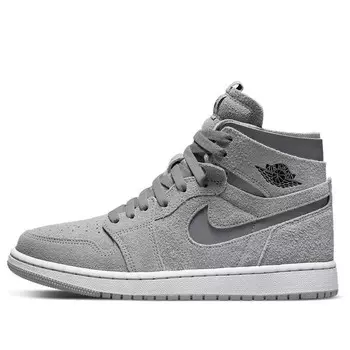 Кроссовки 1 высокие zoom комфорт Air Jordan, серый