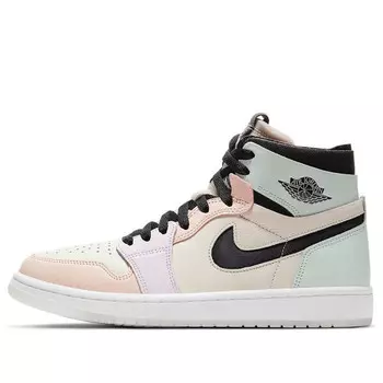 Кроссовки 1 высокие zoom комфорт Air Jordan, розовый