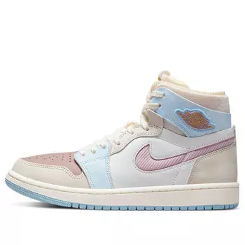 Кроссовки 1 высокие zoom комфорт Air Jordan, розовый
