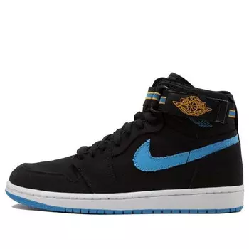 Кроссовки 1 высокий ремешок Air Jordan, черный