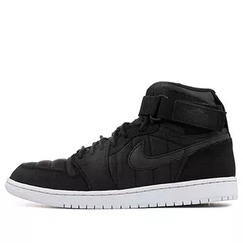 Кроссовки 1 высокий ремешок Air Jordan, черный