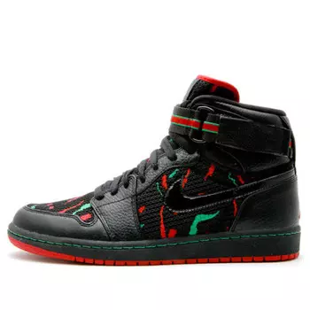 Кроссовки 1 высокий ремешок Air Jordan, черный