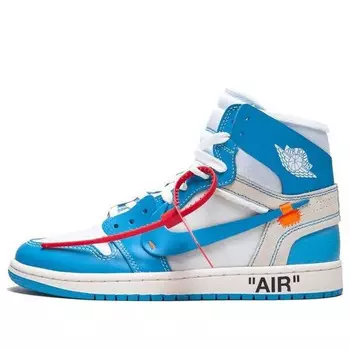 Кроссовки 1 x Off White Retro High OG Air Jordan, белый