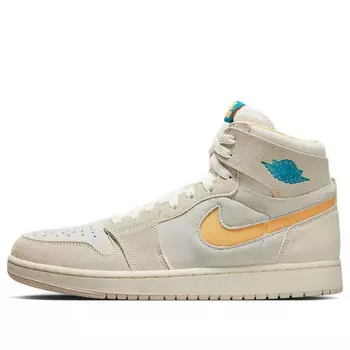 Кроссовки 1 zoom air cmft 2 'light orewood brown citrus aquatone' Air Jordan, мультиколор