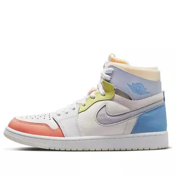 Кроссовки 1 zoom air comfort высокие Air Jordan, белый