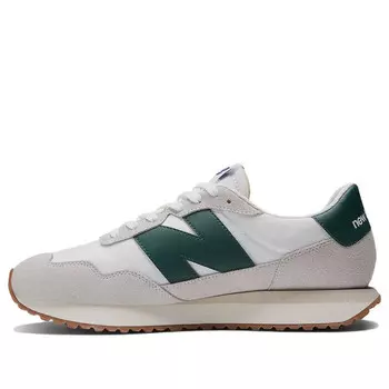 Кроссовки 237 'cloud grey night green' New Balance, серый