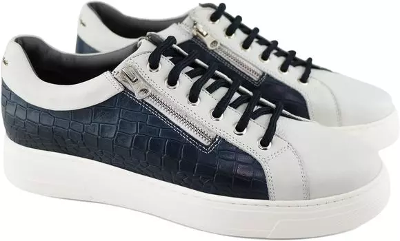 Кроссовки 26's Low Gernie, цвет White Navy Croco