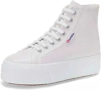 Кроссовки 2708 hi top lame Superga, белый