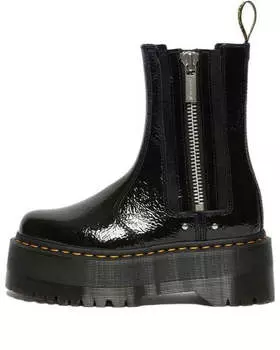 Кроссовки 2976 max distressed patent chelsea platform boots 'black' Dr. Martens, черный
