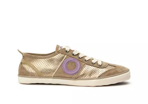 Кроссовки 3134 рубленый металл Aro, золотой
