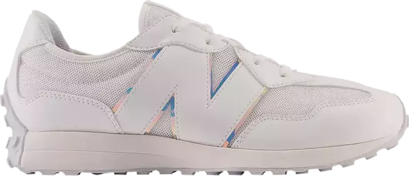 Кроссовки 327 Big Kid Wide 'White Grey Iridescent', белый