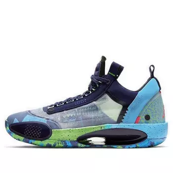 Кроссовки 34 низкие Air Jordan, фиолетовый