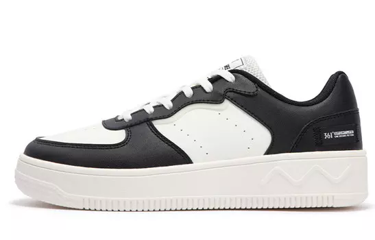 Кроссовки 361° Air Force One Skateboarding Shoes Women's Low-top White/Black, белый/черный