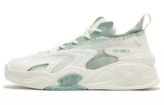 Кроссовки 361° Jincheng Lifestyle Shoes Women's Low-top Feather White/light Smoky Green, зеленый