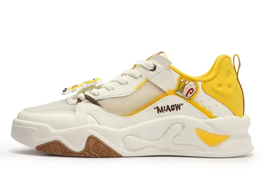 Кроссовки 361° Jincheng Skateboarding Shoes Men Low-top White/yellow, белый/желтый