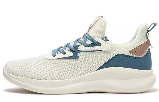 Кроссовки 361° Lifestyle Shoes Men Low-top Feather White/Force Blue, белый/синий