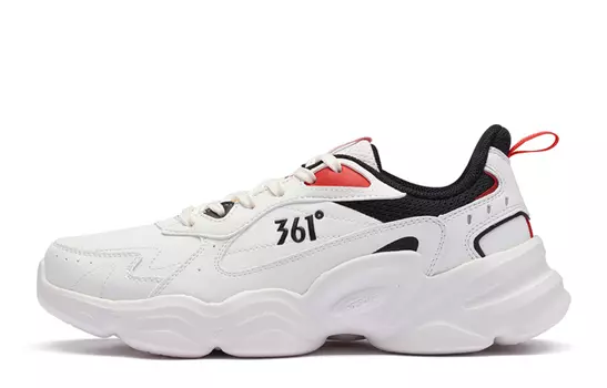 Кроссовки 361° Lifestyle Shoes Men Low-top White/Black, белый/черный